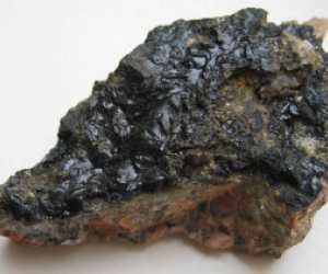 Shilajit or Asphaltum in mother Rock
